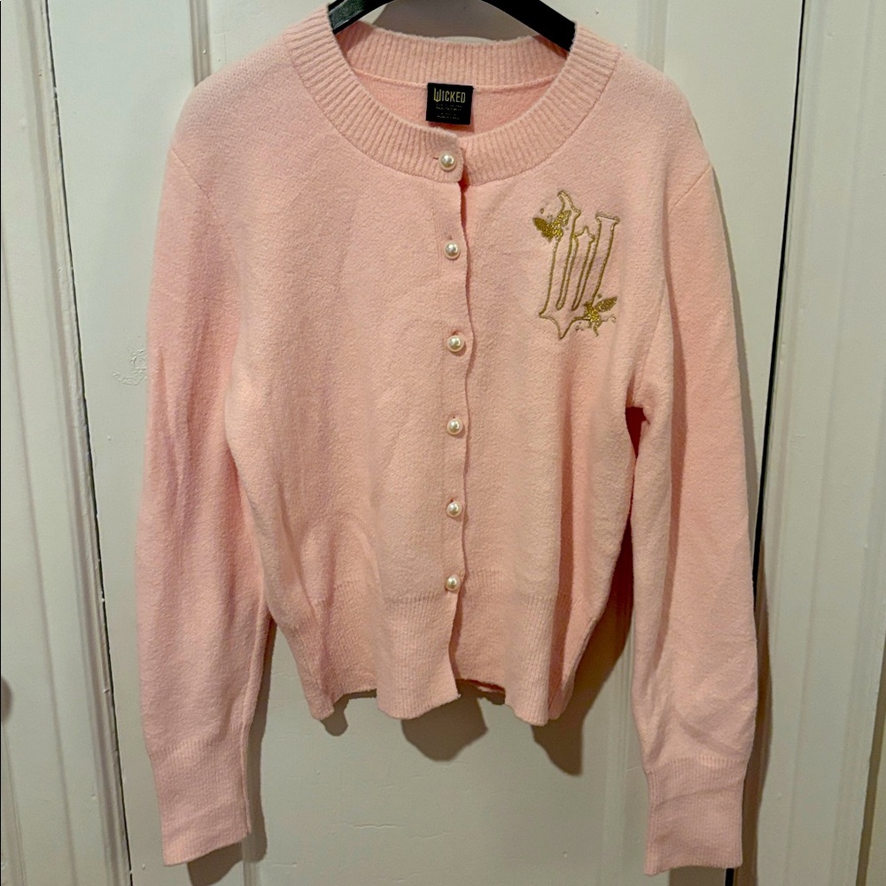 Wicked Pink‎ Cardigan Sweater Glinda Paul Tazewell XL